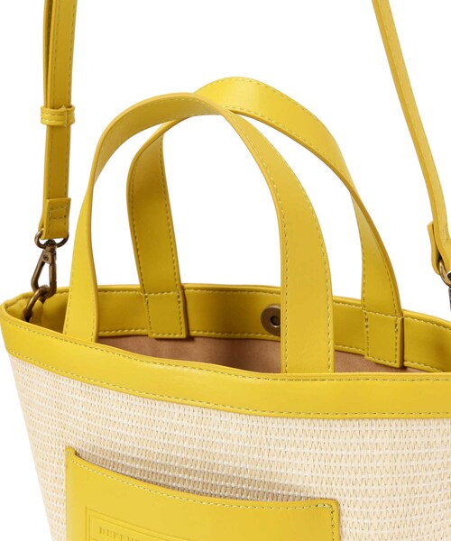 AVIREX（アヴィレックス）の「《限定》BASKET MINI TOTE BAG/ バスケットミニ トートバッグ/AVIREX/アヴィレックス（バッグ・ブラック/シルバー/アイボリー/キャメル・F）」の11枚目の写真