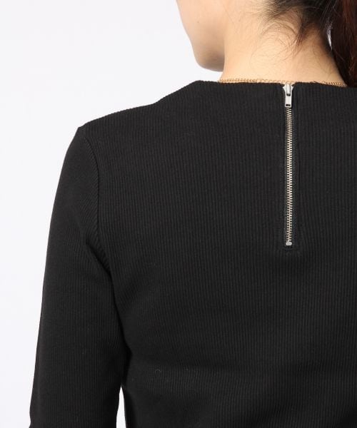 LOWRYS FARM(ローリーズファーム)の「テレコボトルネックプルオーバーロングスリーブ(トップス・レディース・オフ/ブラック/グレー/ピンク・M/L)」の12枚目の写真