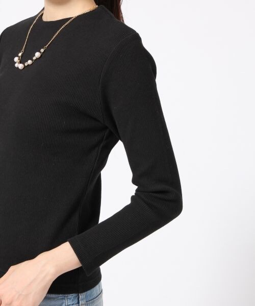 LOWRYS FARM(ローリーズファーム)の「テレコボトルネックプルオーバーロングスリーブ(トップス・レディース・オフ/ブラック/グレー/ピンク・M/L)」の9枚目の写真