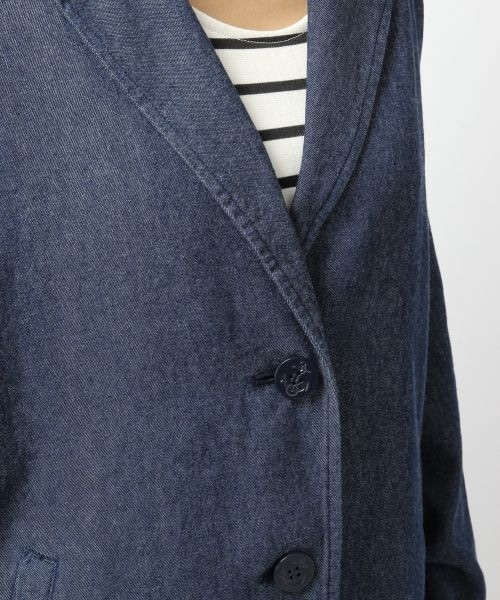 Heather（ヘザー）の「デニムテーラードジャケット（ジャケット/アウター・レディース・ネイビー・FREE）」の4枚目の写真