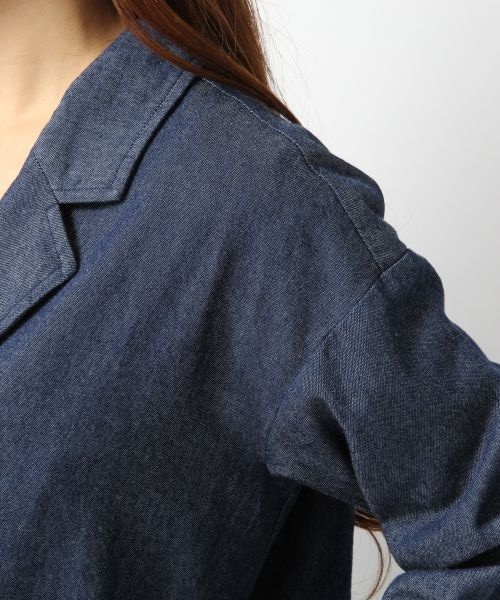 Heather（ヘザー）の「デニムテーラードジャケット（ジャケット/アウター・レディース・ネイビー・FREE）」の5枚目の写真