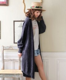 Heather | 【予約会大好評アイテム】ミニブークレロングカーディガン(トップス)