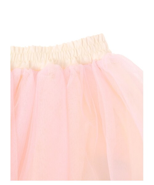 E hyphen world gallery Bon Bon（イーハイフンワールドギャラリーボンボン）の「Tulle Skirt （スカート・レディース・オフホワイト/ライトピンク/ラベンダー・F）」の6枚目の写真