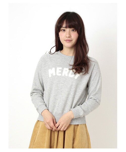 ehka sopo（エヘカソポ）の「サガラ刺繍プルオーバー 1202733-43-13-11（カットソー・レディース・アイボリー/杢グレー/イエロー/ネイビー・M）」の5枚目の写真