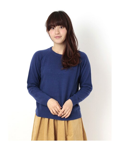 ehka sopo（エヘカソポ）の「ラムナイロンラグランプルオーバー 1602234-43-13-11（ニット・セーター・レディース・杢グレー/レッド/ベージュ/イエロー/グリーン/ブルー・M）」の7枚目の写真