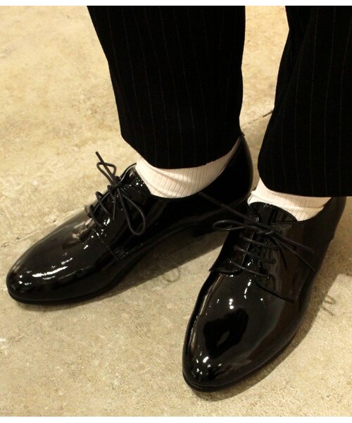 ADAM ET ROPE'（アダムエロペ）の「【15SS先行予約】プレーンレースアップシューズ【春の新作】（ドレスシューズ・レディース・ブラック/ブラック系/ホワイト・22.5/23.0/23.5/24.0/24.5/25.0）」の11枚目の写真