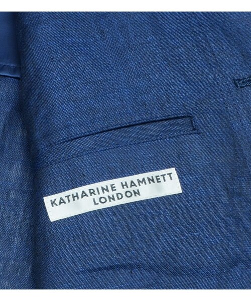 KATHARINE HAMNETT LONDON (キャサリンハムネットロンドン)の「HOODED LINEN COATING(ジャケット/アウター・メンズ・ブルー/グリーン・M/L/XL)」の14枚目の写真