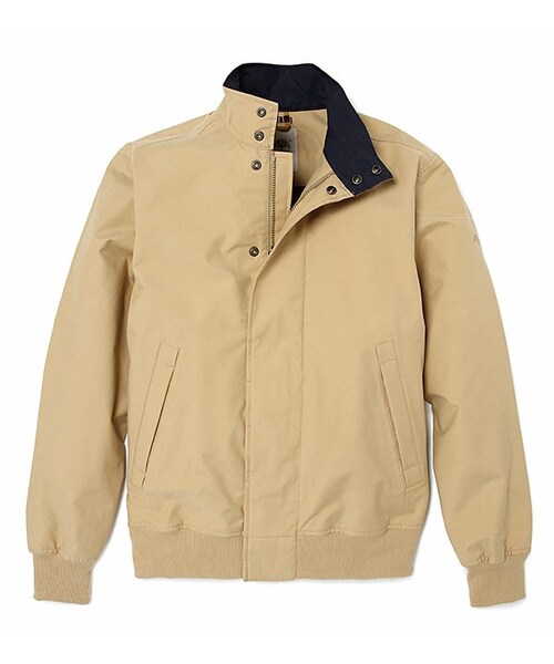 Timberland（ティンバーランド）の「マウントピース　ボンバージャケット（ナイロンジャケット・メンズ・ブラックアイリス/ベージュ・XS/S/M/L/XL/XXL）」の2枚目の写真