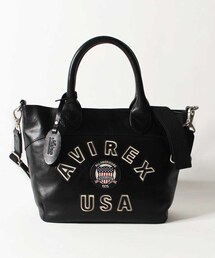 AVIREX | 《直営店限定》バーシティー レザー ミニ トートバッグ/VARSITY LEATHER MINI TOTE BAG/AVX5626(バッグ)