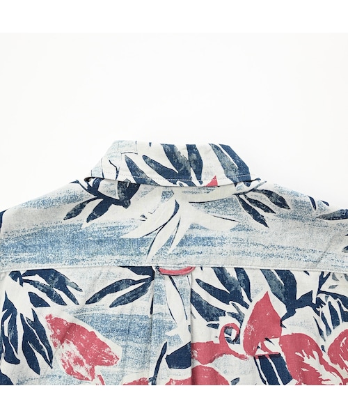 アヌエヌエプリントの908ローファープルシャツ（インディゴ）