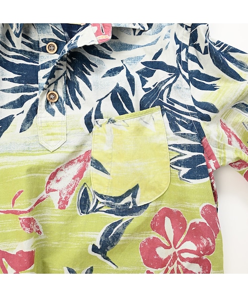 アヌエヌエプリントの908ローファープルシャツ（インディゴ）