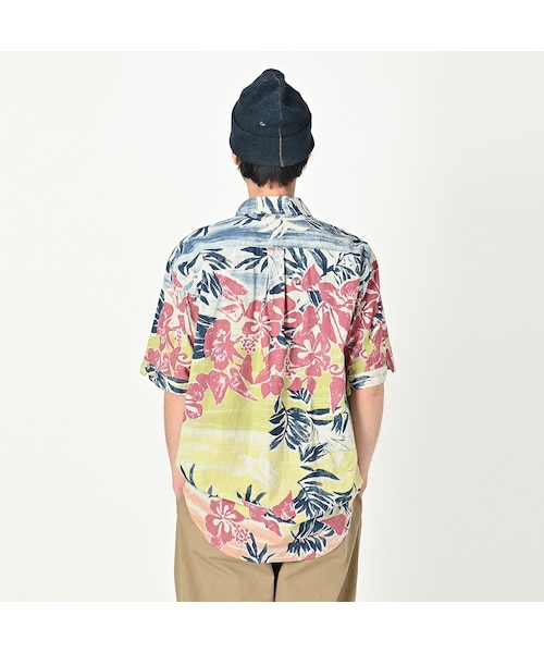 アヌエヌエプリントの908ローファープルシャツ（インディゴ）