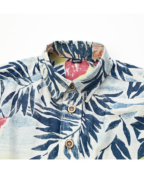 アヌエヌエプリントの908ローファープルシャツ（インディゴ）
