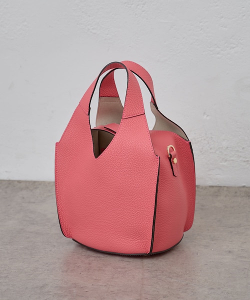 BEARDSLEY(ビアズリー)の「《LORISTELLA》レザーハンドバッグ(ハンドバッグ・レディース・ブラウン/グレー/グリーン/オレンジ/ピンク・FREE)」の4枚目の写真