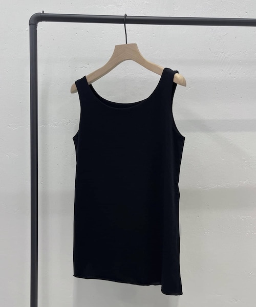 BEARDSLEY（ビアズリー）の「シフォン天竺タンク（タンクトップ・レディース・ホワイト/ブラック・F）」の2枚目の写真