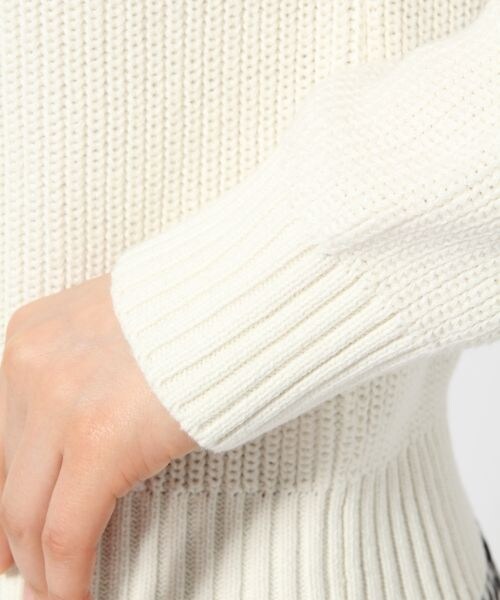 LOWRYS FARM（ローリーズファーム）の「７ゲージビジュエリプルオーバーロングスリーブ（トップス・レディース・オフ/グレー/ネイビー・Ｍ/Ｌ）」の10枚目の写真