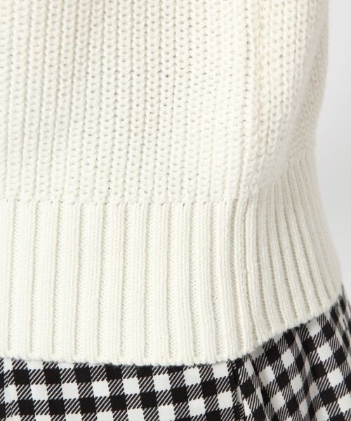 LOWRYS FARM（ローリーズファーム）の「７ゲージビジュエリプルオーバーロングスリーブ（トップス・レディース・オフ/グレー/ネイビー・Ｍ/Ｌ）」の11枚目の写真