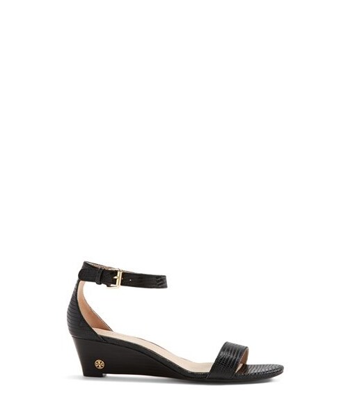 TORY BURCH(トリーバーチ)の「Tory Burch 'Savannah' Wedge Sandal (Women)(サンダル・レディース・Black・5 M/5.5 M/7 M/6 M/10.5 M/8.5 M/7.5 M/9.5 M/9 M/8 M/11 M/6.5 M/10 M)」の5枚目の写真