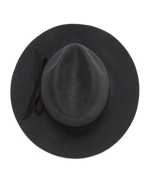 ADAM ET ROPE'（アダムエロペ）の「ウールフェルト中折れ（帽子・レディース・グレー/オフホワイト・M）」の9枚目の写真