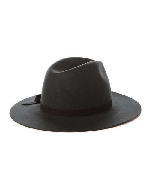 ADAM ET ROPE'（アダムエロペ）の「ウールフェルト中折れ（帽子・レディース・グレー/オフホワイト・M）」の5枚目の写真