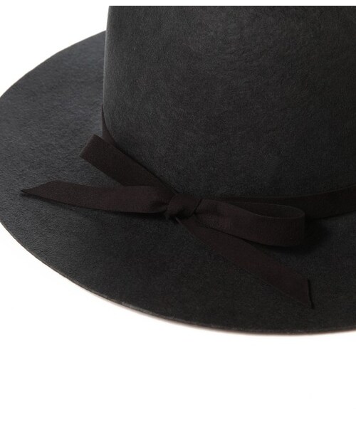 ADAM ET ROPE'（アダムエロペ）の「ウールフェルト中折れ（帽子・レディース・グレー/オフホワイト・M）」の7枚目の写真