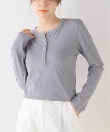 IENA（イエナ）の「FRESCA JERSEY ヘンリーネックプルオーバー（その他）」