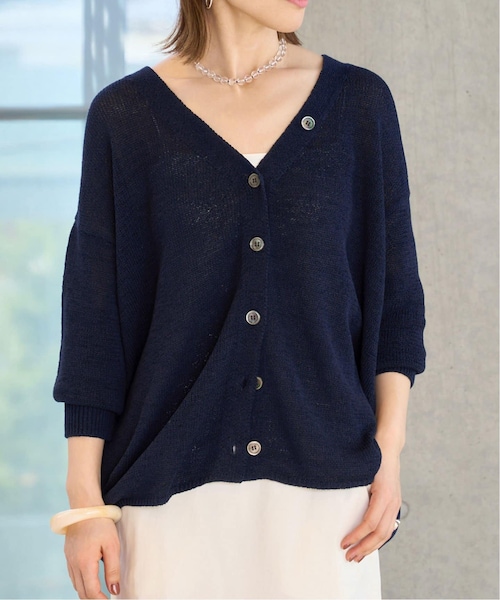 IENA（イエナ）の「《追加》テープヤーン2WAY Vネック