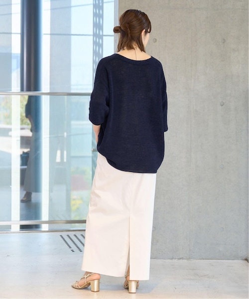 IENA（イエナ）の「《追加》テープヤーン2WAY Vネック