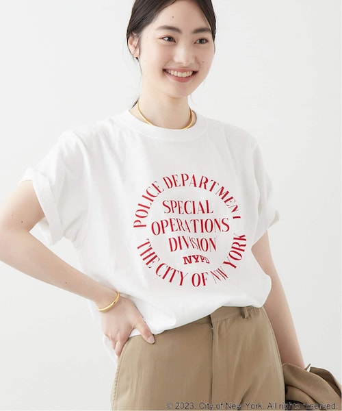 plage（プラージュ）の「NYC circle logo Tシャツ（その他・グレーA/フリー）」の2枚目の写真