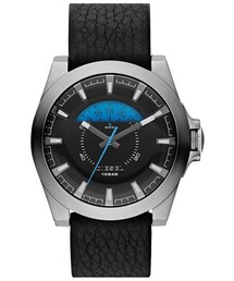 DIESEL | DIESEL® 'Arges' Round Leather Strap Watch, 46mm(アナログ腕時計)