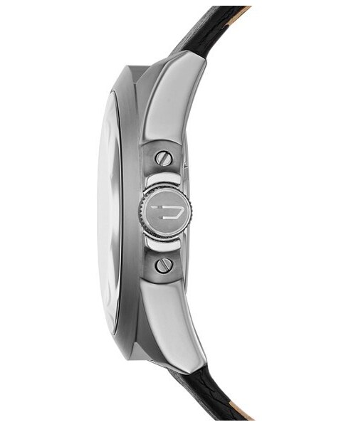 DIESEL（ディーゼル）の「DIESEL® 'Arges' Round Leather Strap Watch, 46mm（アナログ腕時計・メンズ・Black/ Blue）」の5枚目の写真