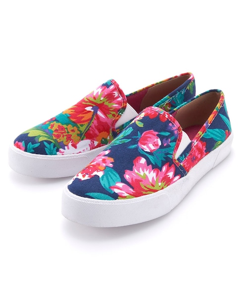 PEACH JOHN（ピーチジョン）の「ＰＪ／サイドゴアスニーカー（シューズ・レディース・フラワーＷＴ/フラワーＮＶ/フラワーＧＹ/スエードＢＫ/スエードＢＥ・S/M/L）」の5枚目の写真