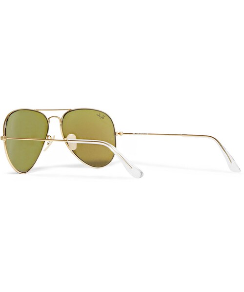 Ray-Ban（レイバン）の「Ray-Ban Polarised Mirrored Metal Aviator Sunglasses（サングラス・メンズ・Blue_526413/GREEN_526414・One Size）」の9枚目の写真