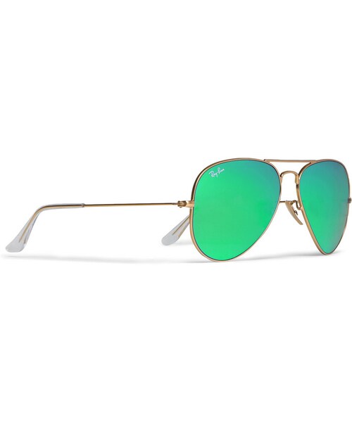 Ray-Ban（レイバン）の「Ray-Ban Polarised Mirrored Metal Aviator Sunglasses（サングラス・メンズ・Blue_526413/GREEN_526414・One Size）」の7枚目の写真