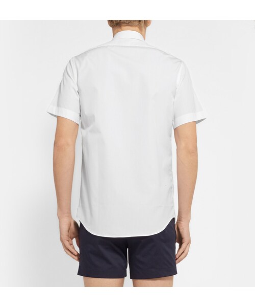 Acne Studios(アクネストゥディオズ)の「Acne Studios Otis Easy A Cotton-Poplin Shirt(シャツ/ブラウス・メンズ・White・IT 50 (UK/US 16)/IT 48 (UK/US 15.5)/IT 52 (UK/US 16.5)/IT 46 (UK/US 15)/IT 54 (UK/US 17))」の6枚目の写真