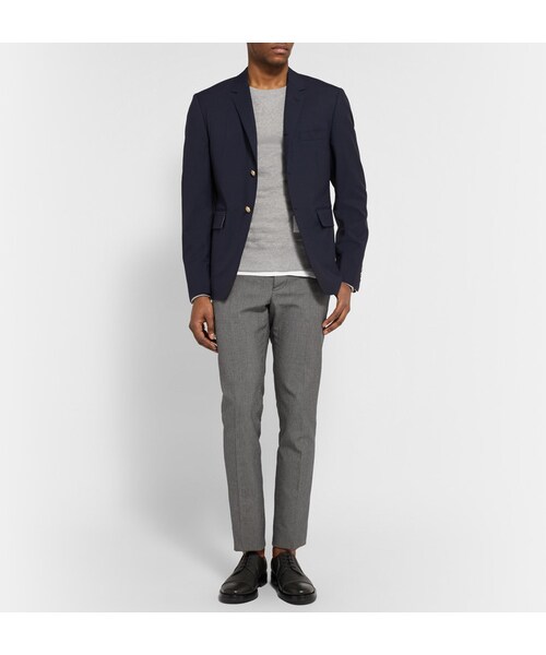 THOM BROWNE(トムブラウン)の「Thom Browne Loopback Cotton-Jersey Sweatshirt(スウェット・メンズ・Gray・3/4/5)」の3枚目の写真