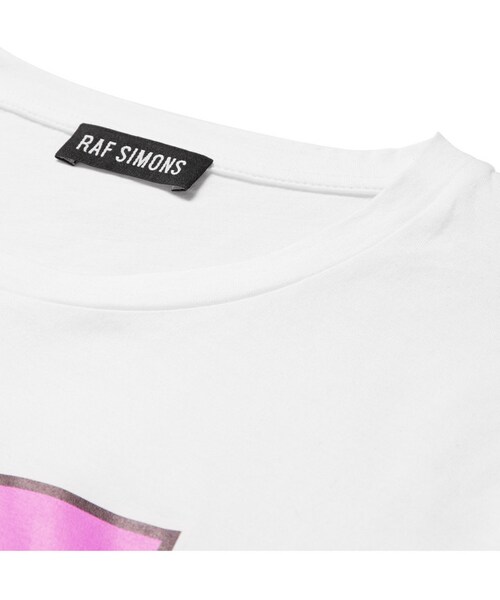 RAF SIMONS（ラフシモンズ）の「Raf Simons Printed Cotton-Jersey T-Shirt（Tシャツ/カットソー・メンズ・White・XL/M/XS/L/S）」の5枚目の写真