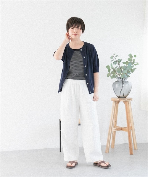 URBAN RESEARCH DOORS(アーバンリサーチドアーズ)の「FORK&SPOON 棉麻寬褲(その他・レディース・米色/黑色/棕色・米色/黑色/棕色)」の20枚目の写真