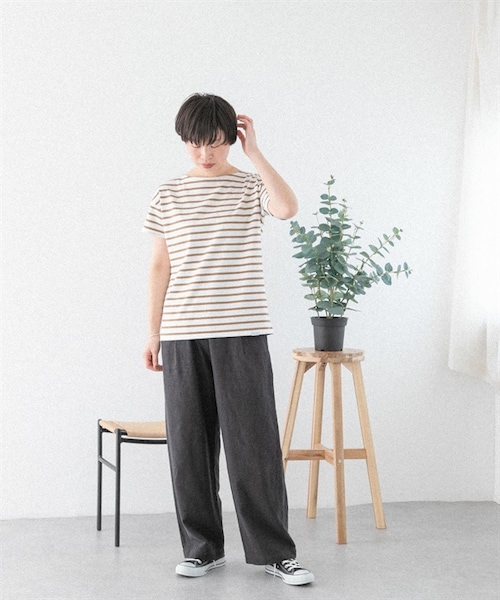 URBAN RESEARCH DOORS(アーバンリサーチドアーズ)の「FORK&SPOON 棉麻寬褲(その他・レディース・米色/黑色/棕色・米色/黑色/棕色)」の14枚目の写真