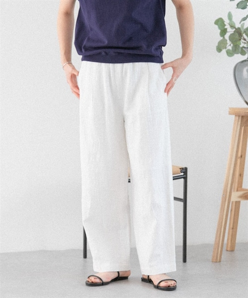 URBAN RESEARCH DOORS(アーバンリサーチドアーズ)の「FORK&SPOON 棉麻寬褲(その他・レディース・米色/黑色/棕色・米色/黑色/棕色)」の17枚目の写真