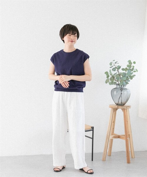 URBAN RESEARCH DOORS(アーバンリサーチドアーズ)の「FORK&SPOON 棉麻寬褲(その他・レディース・米色/黑色/棕色・米色/黑色/棕色)」の18枚目の写真