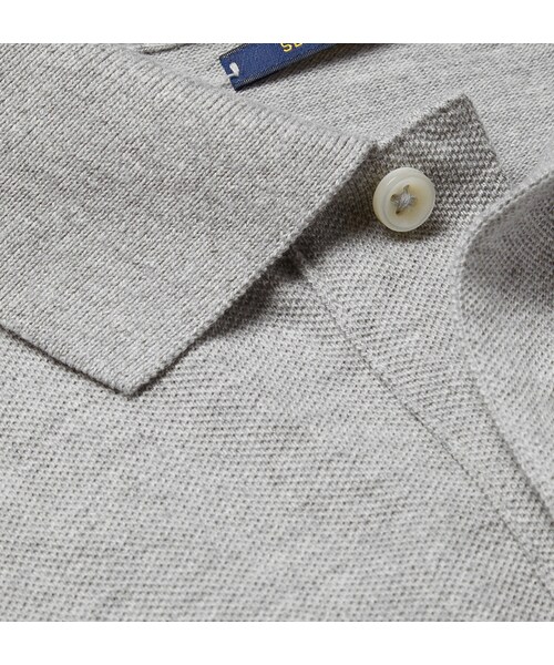 POLO RALPH LAUREN(ポロ ラルフ ローレン)の「Polo Ralph Lauren Slim-Fit Cotton-Piqué Polo Shirt(ポロシャツ・メンズ・GRAY_486823/BLUE_455206/Black_521552/GREEN_484980・S/XXL/XL/L/M)」の17枚目の写真