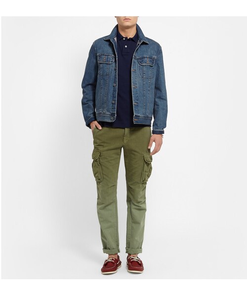 POLO RALPH LAUREN(ポロ ラルフ ローレン)の「Polo Ralph Lauren Slim-Fit Cotton-Piqué Polo Shirt(ポロシャツ・メンズ・GRAY_486823/BLUE_455206/Black_521552/GREEN_484980・S/XXL/XL/L/M)」の22枚目の写真