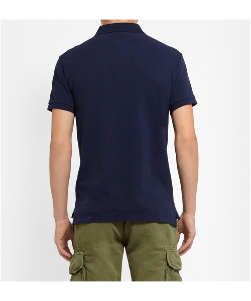 POLO RALPH LAUREN(ポロ ラルフ ローレン)の「Polo Ralph Lauren Slim-Fit Cotton-Piqué Polo Shirt(ポロシャツ・メンズ・GRAY_486823/BLUE_455206/Black_521552/GREEN_484980・S/XXL/XL/L/M)」の13枚目の写真