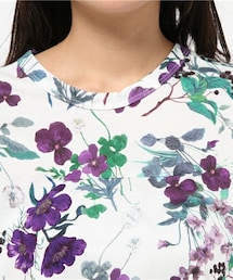 mame（マメ）の「mame 花柄Tシャツ（Tシャツ/カットソー）」 - WEAR