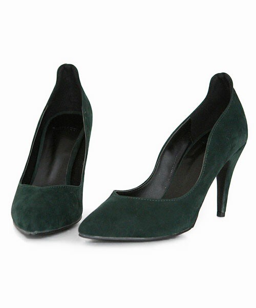 DHOLIC（ディーホリック）の「ディープカラーヒールシューズ（パンプス・レディース・ディープブルー/ワイン/ダークグリーン/ブラック・225/230/235/240/245）」の3枚目の写真