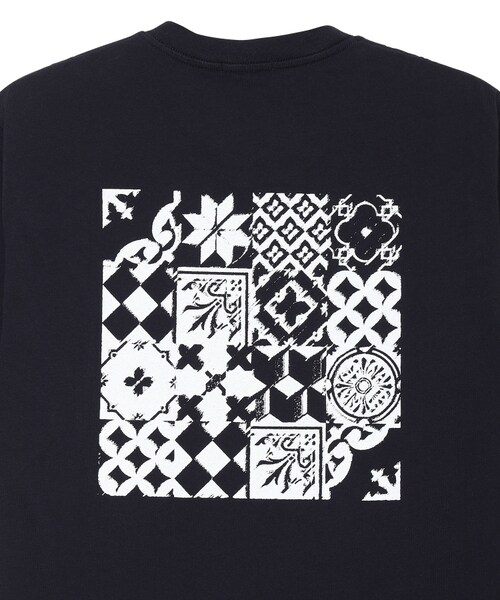 Engineered Garments（エンジニアードガーメンツ）の「Printed Cross Crew Neck T-shirt（トップス・メンズ・NAVY/40/KHAKI/35/WHITE/10・M/L）」の8枚目の写真