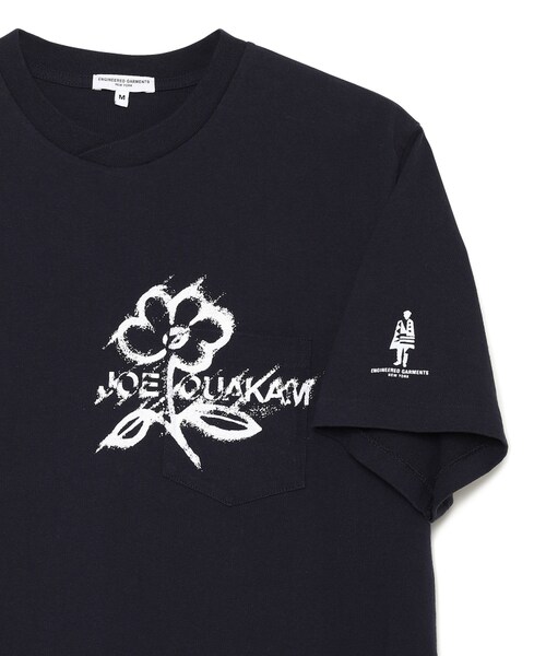 Engineered Garments（エンジニアードガーメンツ）の「Printed Cross Crew Neck T-shirt（トップス・メンズ・NAVY/40/KHAKI/35/WHITE/10・M/L）」の6枚目の写真