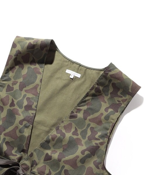 Engineered Garments（エンジニアードガーメンツ）の「Fowl Vest（トップス・メンズ・ブラック/ネイビー/カモフラージュ・S）」の3枚目の写真