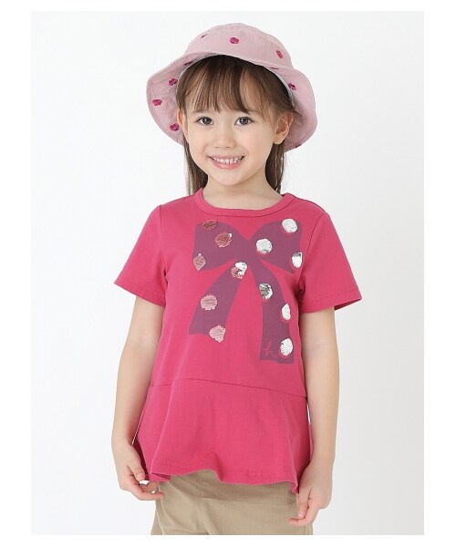 HAKKA KIDS（ハッカキッズ）の「リボンスパンコールTシャツ（）」 - WEAR
